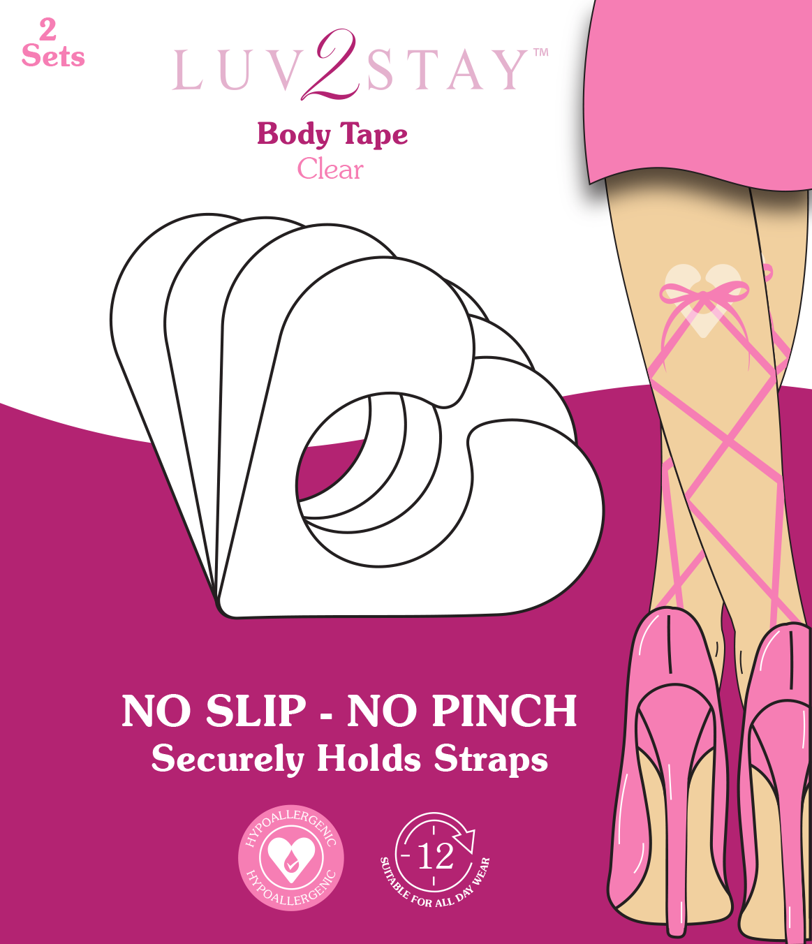 Luv2Stay Clear Body Tape